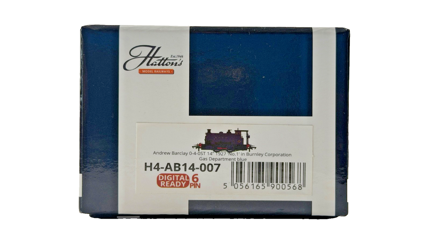 HATTONS OO GAUGE - H4-AB14-007 - ANDREW BARCLAY 0-4-0ST BURNLEY GAS DEPARTMENT