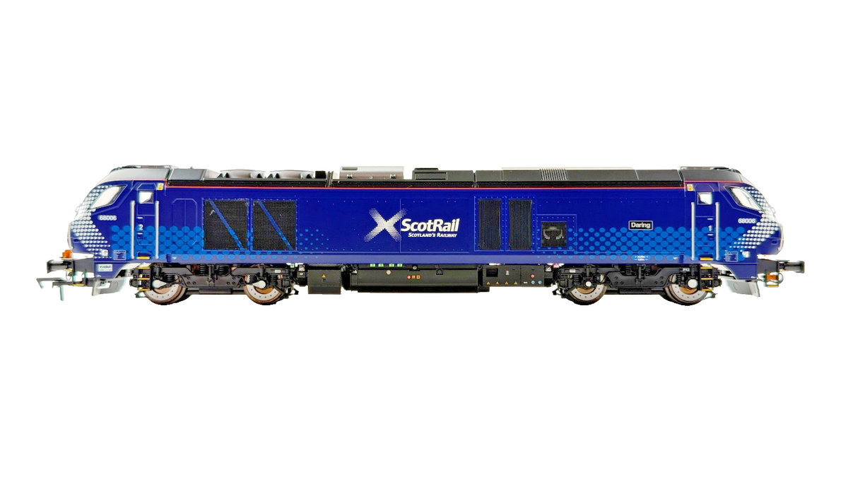 DAPOL OO GAUGE - 4D-022-009 - CLASS 68 DIESEL 68006 SCOTRAIL DARING BOXED