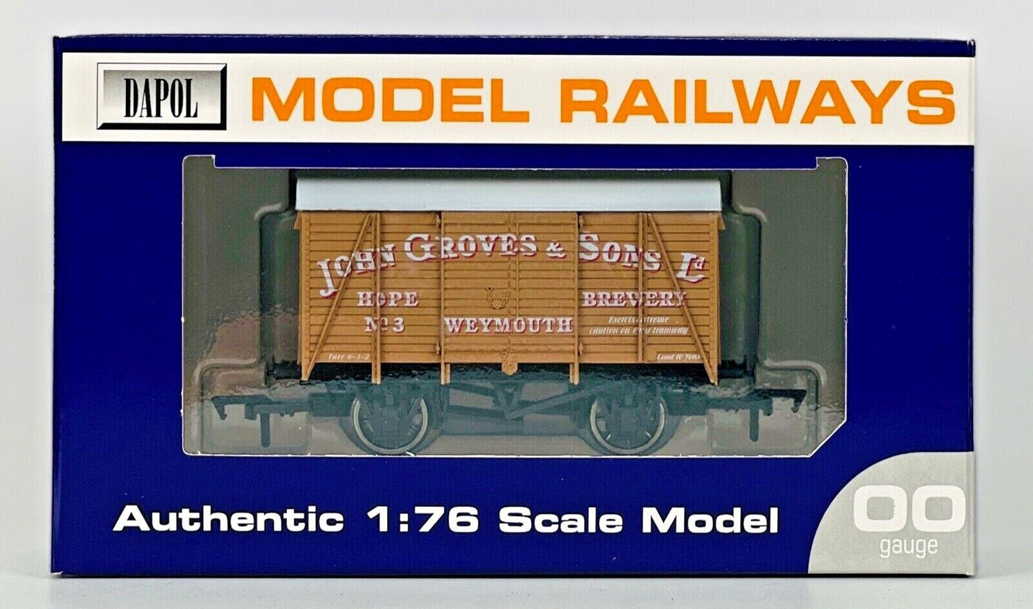 DAPOL 00 GAUGE - 'JOHN GROVES & SON' WEYMOUTH VENT VAN (BUFFERS LTD EDITION) 