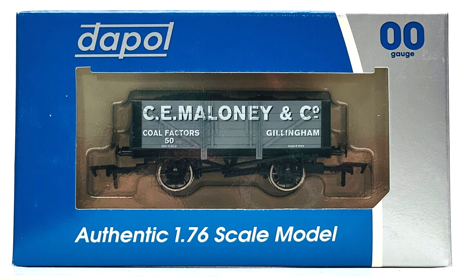 DAPOL 00 GAUGE - C.E MALONEY & CO COAL FACTORS GILLINGHAM 50 (BUFFERS LTD ED)