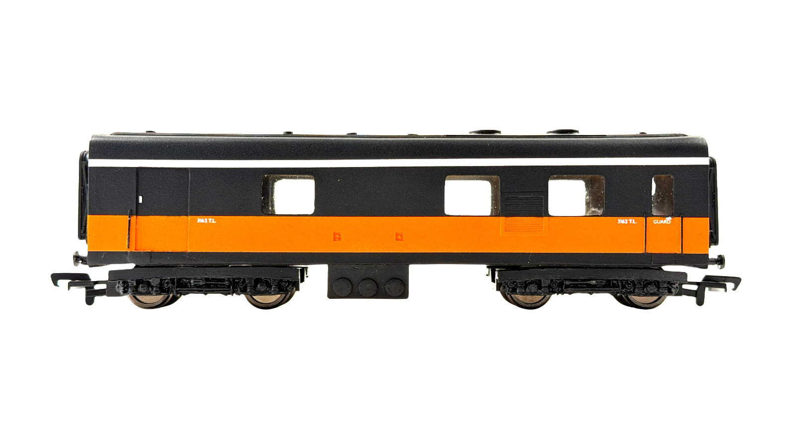 SILVER FOX MODELS OO GAUGE - IRISH RAIL ORANGE & BLACK SINGLE STRIPE DUTCH VAN