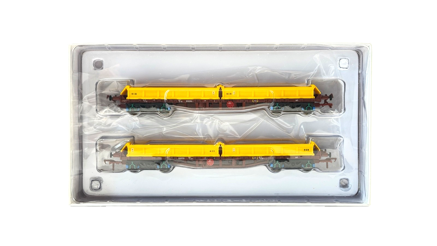 IRISH RAILWAY MODELS 00 GAUGE - IRM1070-A - CIE 42FT BOGIE FLAT WAGON RED OXIDE