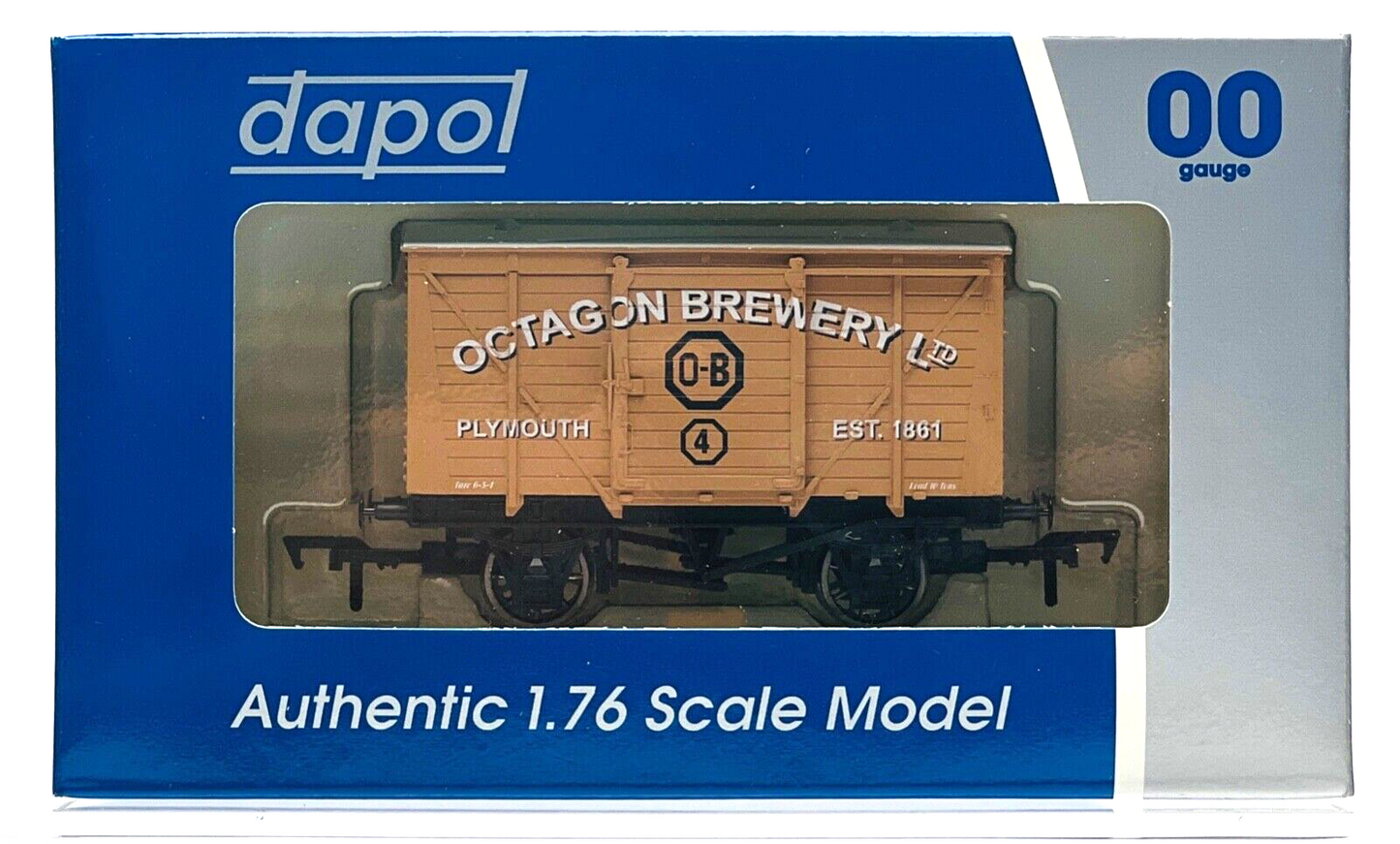 DAPOL 00 GAUGE - OCTAGON BREWERY PLYMOUTH VENT VAN NO.4 (BURNHAM LIMITED ED)