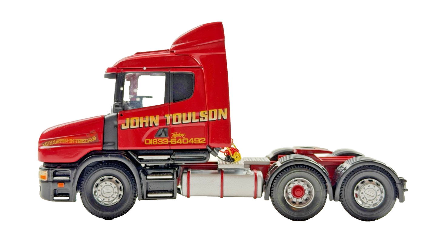 CORGI 1/50 SCALE DIECAST JOHN TOULSON SCANIA T CAB TRACTOR + MIRRORS UNBOXED