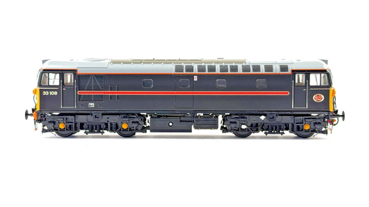 HELJAN 00 GAUGE - 3350 - CLASS 33/1 DIESEL 33108 FRAGONSET BLACK BOXED