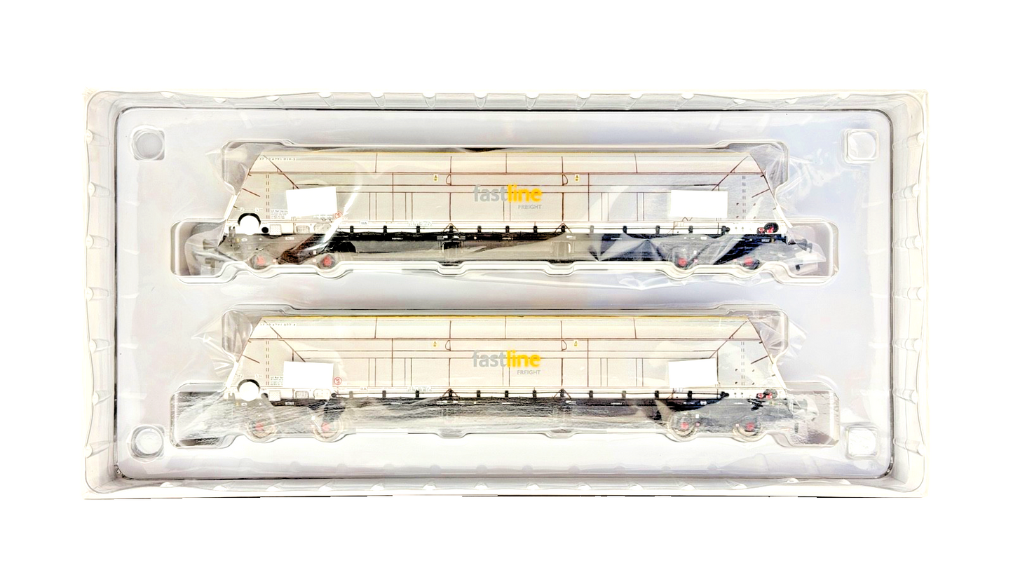 ACCURASCALE OO GAUGE - ACC2601FF2 - HYA BOGIE HOPPER WAGON FASTLINE FREIGHT TWIN