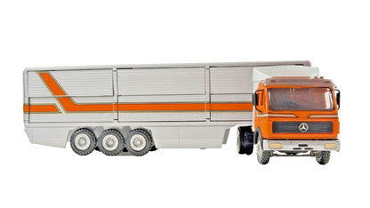 CONRAD 1/50 SCALE DIECAST 1633 MERCEDES BENZ SIDE LOADING TRAILER LORRY UNBOXED