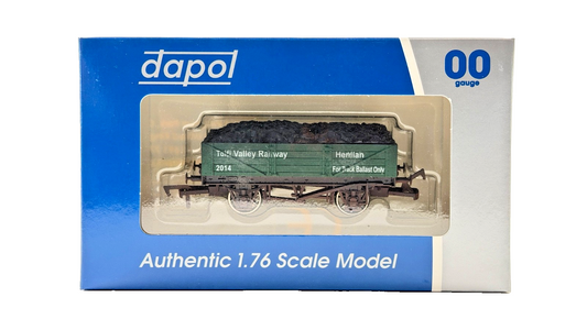 DAPOL 00 GAUGE - TEIFI VALLEY RAILWAY HENLLAN WAGON GREEN (W) (LIMITED EDITION)