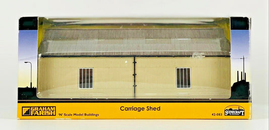 GRAHAM FARISH N GAUGE SCENECRAFT - 42-083 - CARRIAGE SHED - BOXED