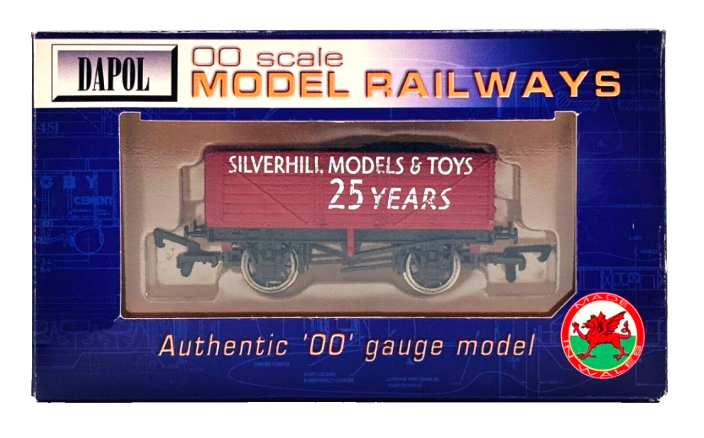 DAPOL 00 GAUGE - SILVERHILL MODELS & TOYS 25 YEARS WAGON (LIMITED EDITION)