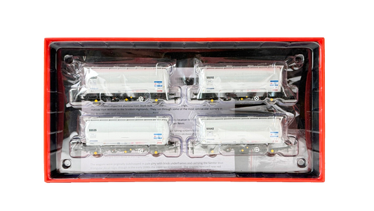 REVOLUTION TRAINS OO GAUGE - RT-PCA20-404K - PCA ALUMINA POWDER TANK WAGON SET