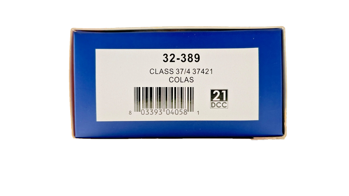 BACHMANN OO GAUGE - 32-389 - CLASS 37/4 DIESEL 37421 COLAS RAIL FREIGHT BOXED