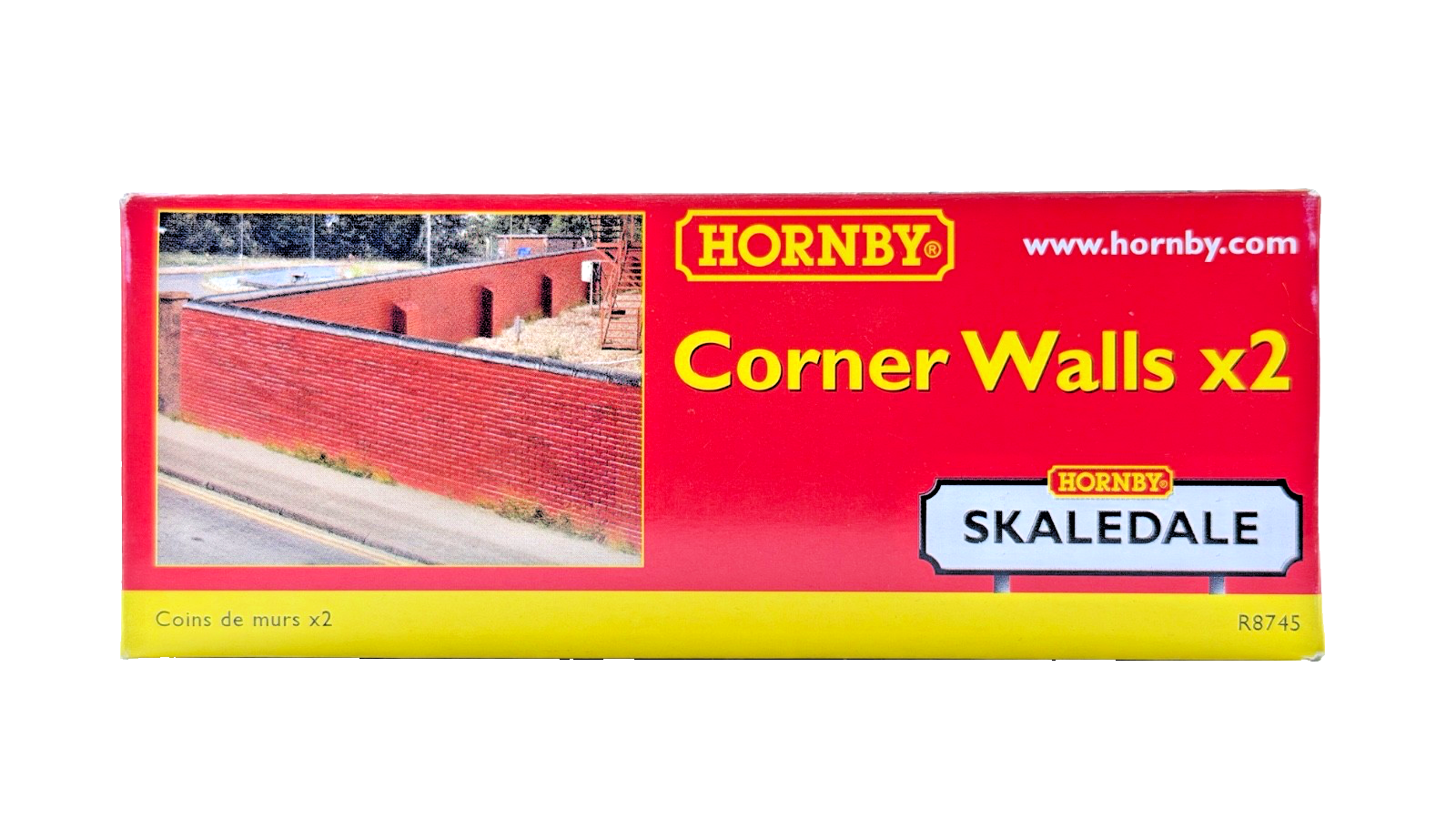 HORNBY OO GAUGE SKALEDALE - R8745 - GAS WORKS CORNER WALLS X 2 - NEW