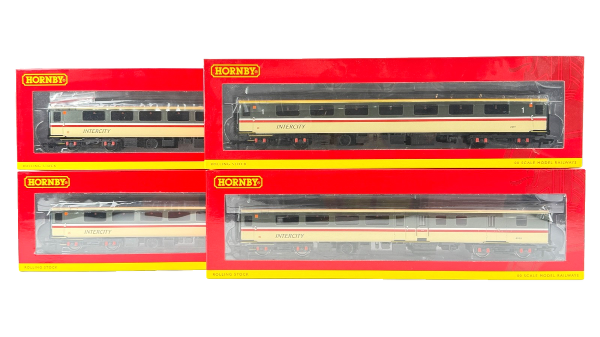HORNBY OO GAUGE - R4919/R4919A/R4920/R4921A - BR MK2F INTERCITY EXEC COACHES X 4