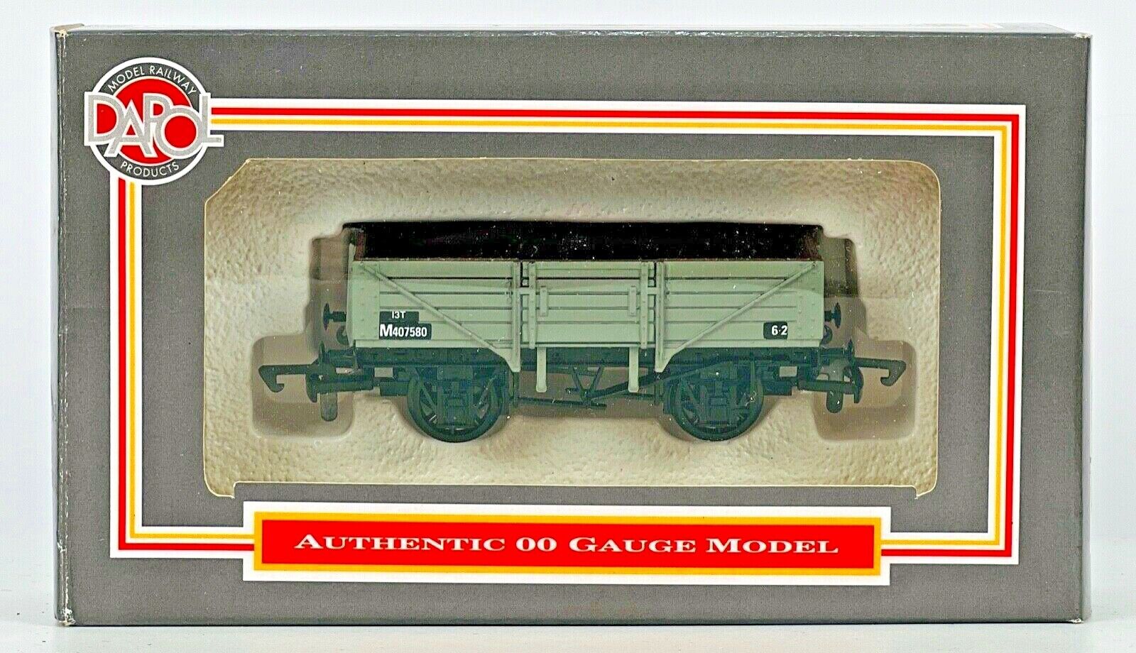 DAPOL 00 GAUGE - B11 - 5 PLANK WAGON 13T BR GREY 'M407580' - BOXED