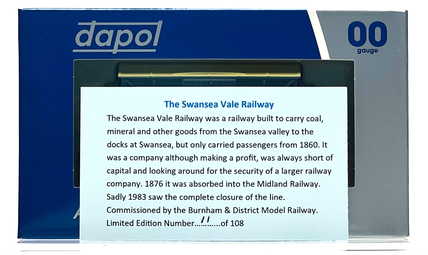 DAPOL 00 GAUGE - SWANSEA VALE RAILWAY SVR VENT VAN NO.75 (BURNHAM LIMITED ED)