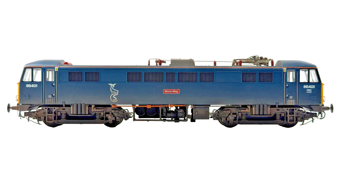 HELJAN OO GAUGE - 8645 - CLASS 86 ELECTRIC 86401 CALEDONIAN SLEEPER MONS MEG TMC