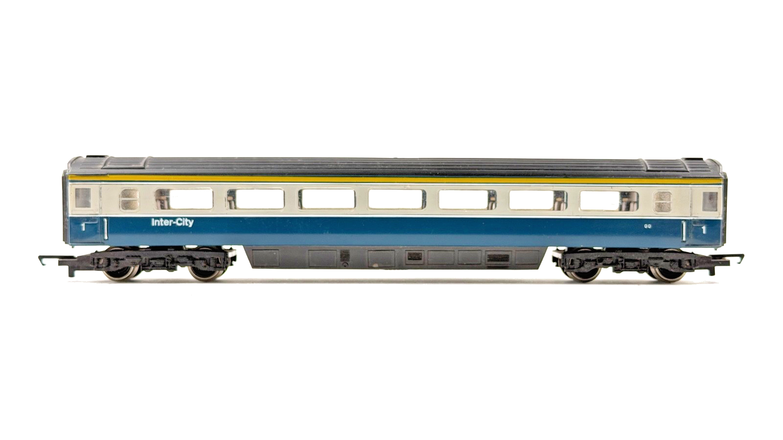 HORNBY 00 GAUGE - RAKE OF 4 INTERCITY 125 BLUE YELLOW PASSENGER COACHES UNBOXED