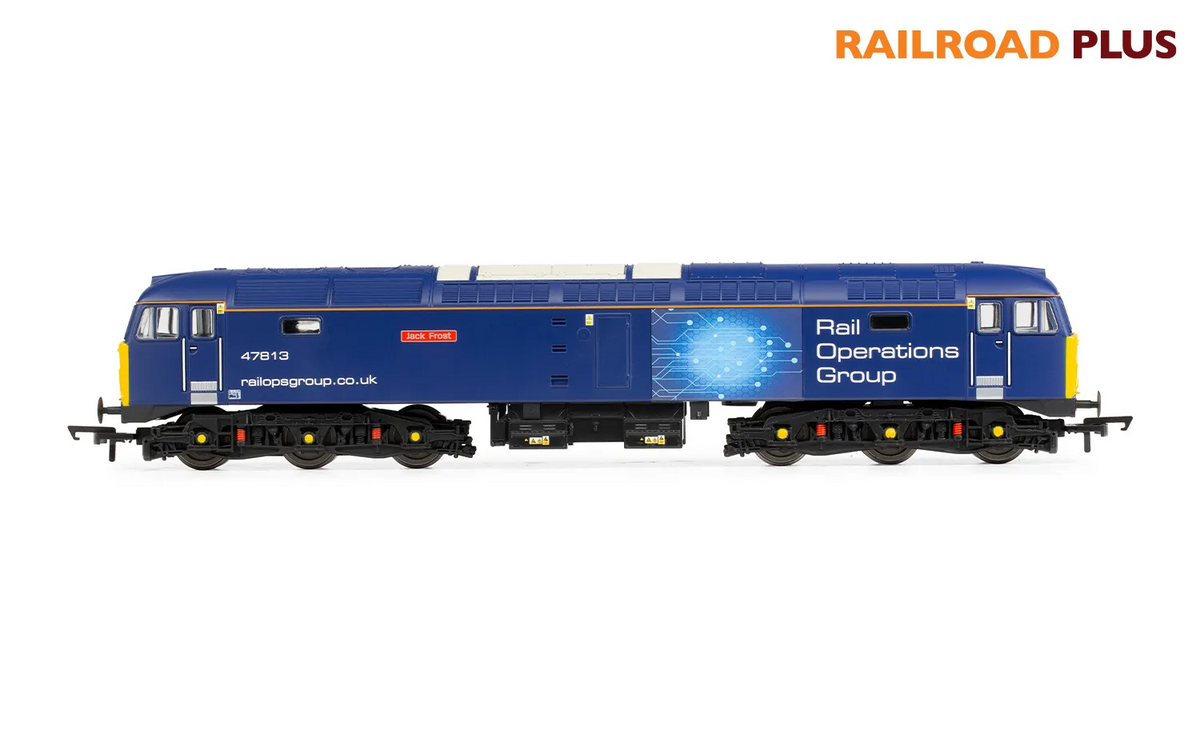HORNBY OO GAUGE - R30042TTS - CLASS 47 RAIL OPERATIONS JACK FROST DCC SOUND NEW