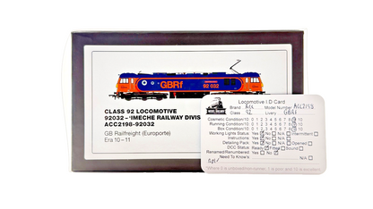 ACCURASCALE OO GAUGE - ACC2198 - CLASS 92 LOCO 92032 GBRF IMECHE RAILWAY DIV.