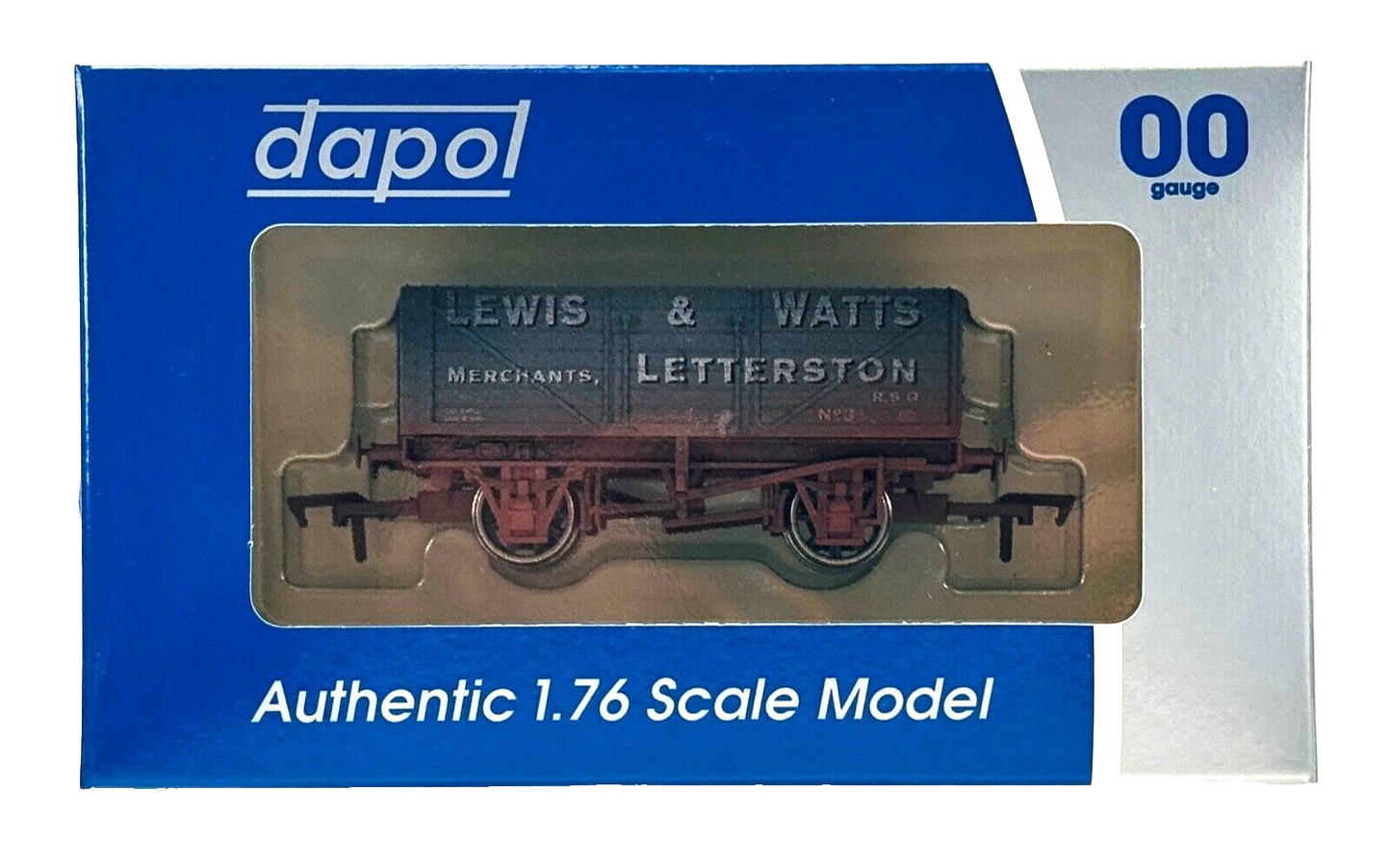 DAPOL 00 GAUGE - LEWIS & WATTS LETTERSTON PLANK WAGON NO.3 (LIMITED EDITION)