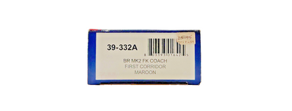 BACHMANN OO GAUGE - 39-332A - BR MK2 FK COACH FIRST CORRIDOR MAROON BOXED