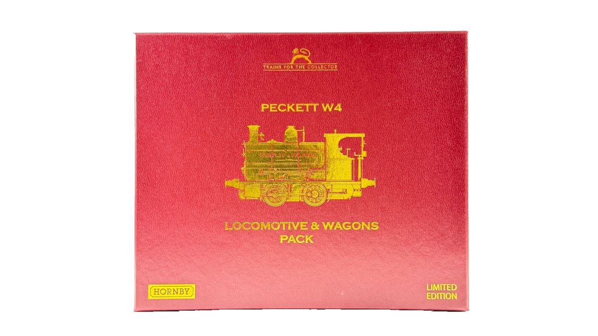 HORNBY OO GAUGE - R3836 - PECKETT W4 HUNTLEY & PALMERS LOCOMOTIVE & WAGON PACK