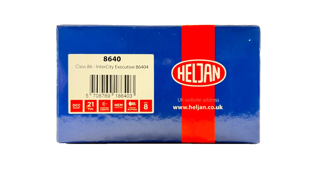 HELJAN OO GAUGE - 8640 - CLASS 86 LOCOMOTIVE INTERCITY EXECUTIVE 86404 BOXED