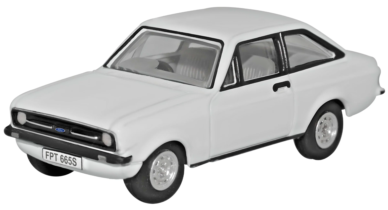 OXFORD DIECAST 1/76 SCALE - 76ESC003 - FORD ESCORT MK2 DIAMOND WHITE - NEW