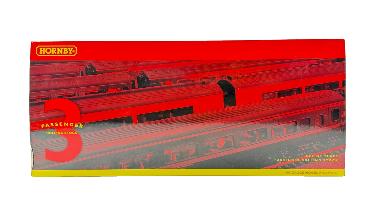 HORNBY OO GAUGE - R4898 - NORTHERN BELLE LIVERY MK2E TRIPLE COACH PACK BOXED