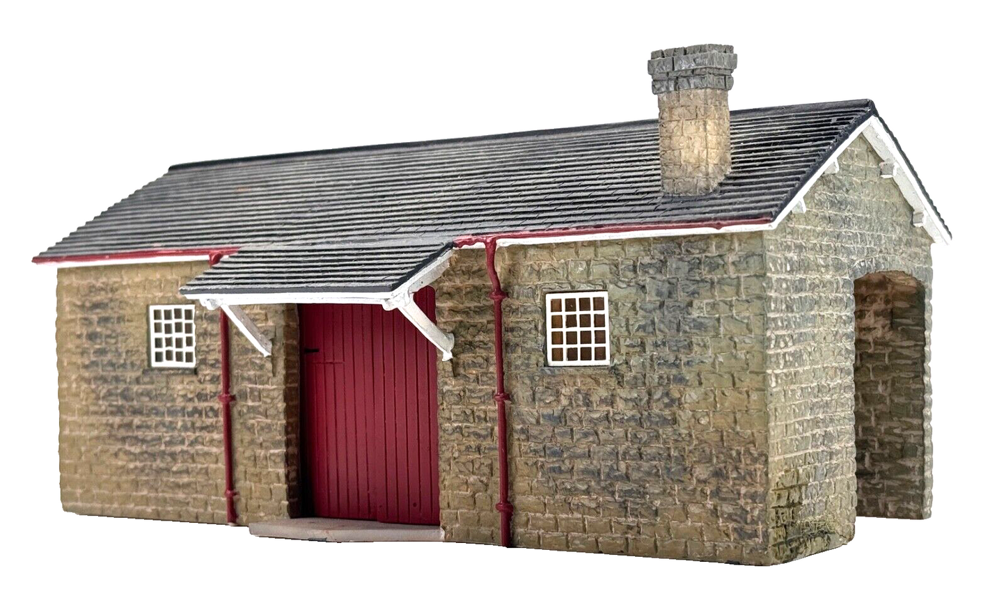 HORNBY 00 GAUGE SKALEDALE - R8635 - STONE GOODS SHED WITH DOORS - UNBOXED