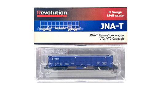 REVOLUTION TRAINS N GAUGE - 107L - JNA BOX WAGON VTG CAPPAGH BLUE - BOXED