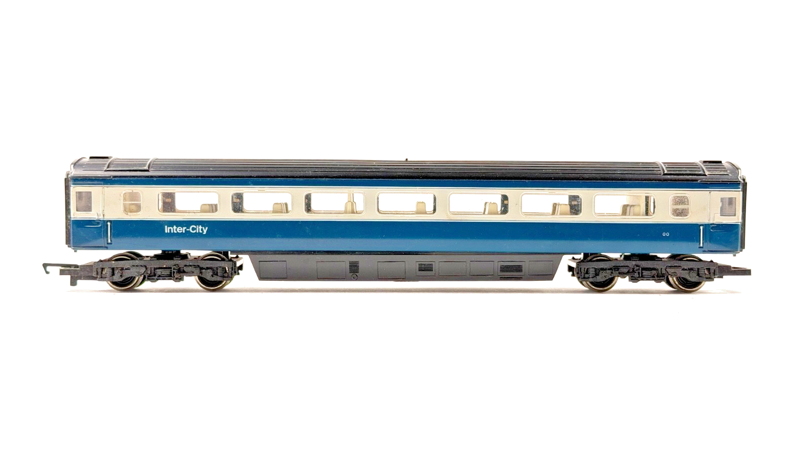 HORNBY 00 GAUGE - RAKE OF 4 INTERCITY 125 BLUE YELLOW PASSENGER COACHES UNBOXED