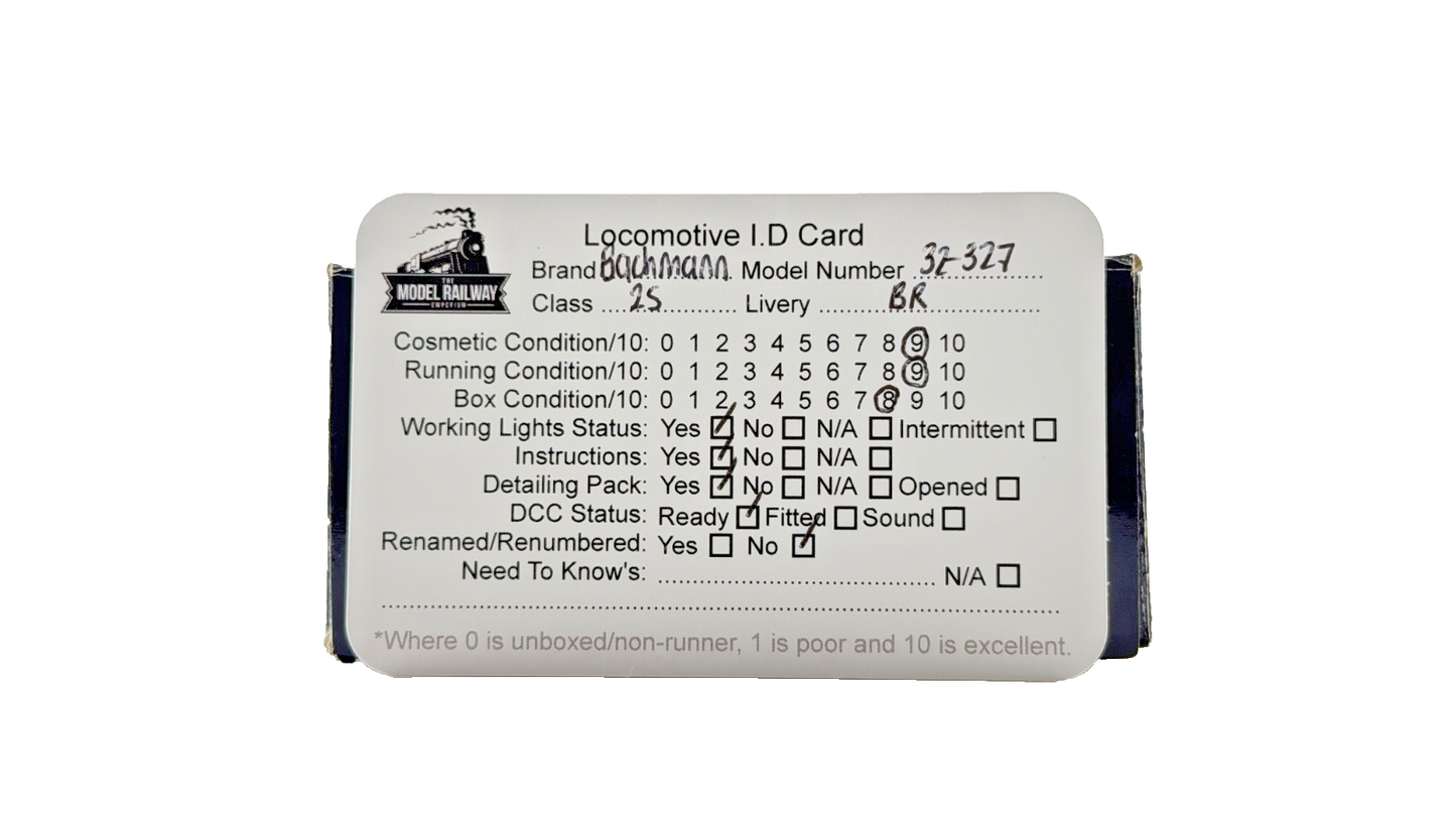 BACHMANN OO GAUGE - 32-327 - CLASS 25/1 BO-BO DIESEL 25052 BR BLUE WEATHERED