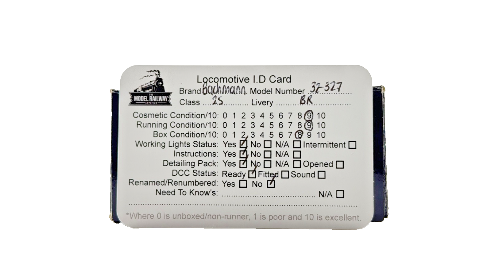 BACHMANN OO GAUGE - 32-327 - CLASS 25/1 BO-BO DIESEL 25052 BR BLUE WEATHERED