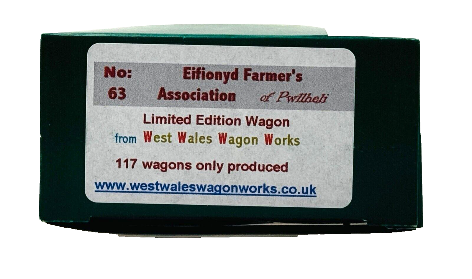 DAPOL 00 GAUGE - EIFIONYD FARMERS ASSOCIATION PWLLHELI NO.17 (LIMITED EDITION)