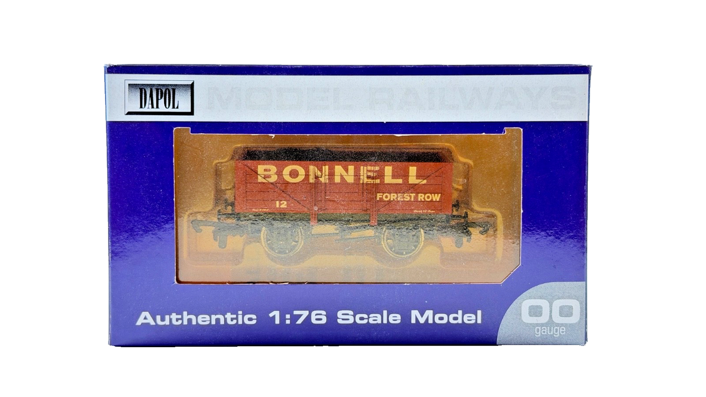 DAPOL 00 GAUGE - BONNELL FOREST ROW PLANK WAGON NO.12 (LIMITED EDITION)
