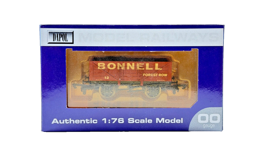 DAPOL 00 GAUGE - BONNELL FOREST ROW PLANK WAGON NO.12 (LIMITED EDITION)