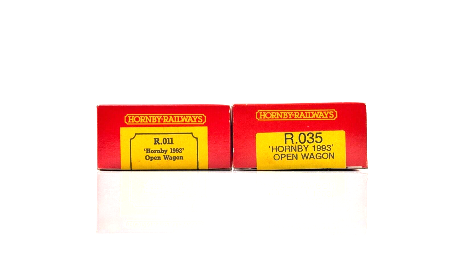 HORNBY 00 GAUGE - R011/R035 - 1992 & 1993 OPEN WAGON TWIN PACK - BOXED