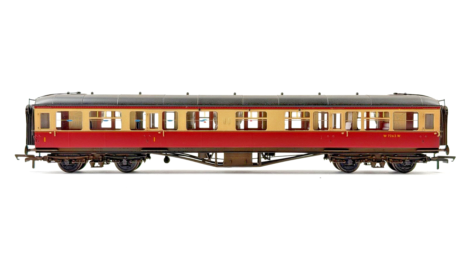 LARRY GODDARD/HORNBY 00 GAUGE DIA.E165 CRIMSON CREAM COACH W7262W