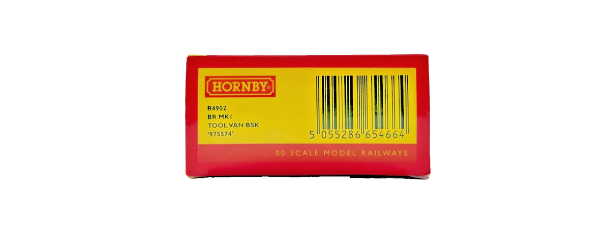 HORNBY OO GAUGE - R4902 - BR ENGINEERS YELLOW MK1 TOOL VAN BSK 975574 BOXED
