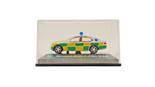 CARARAMA 1/72 SCALE - MERCEDES BENZ C CLASS SEDAN EMERGENCY AMBULANCE - BOXED