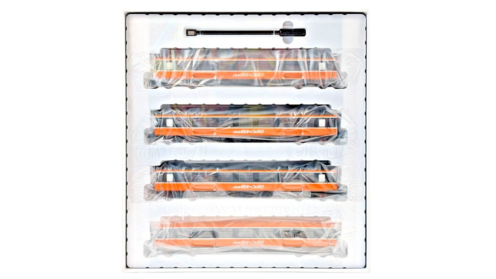 IRISH RAILWAY MODELS 00 GAUGE - IRM1250C - IR ORANGE/BLACK ROOF 4 COACH SET