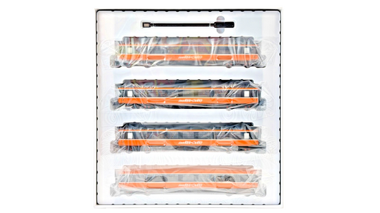 IRISH RAILWAY MODELS 00 GAUGE - IRM1250C - IR ORANGE/BLACK ROOF 4 COACH SET