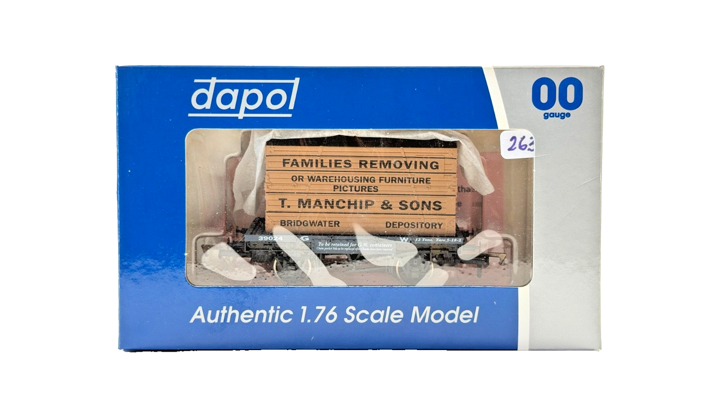 DAPOL 00 GAUGE - T. MANCHIP & SONS BRIDGWATER REMOVALS CONFLAT (LIMITED EDITION)