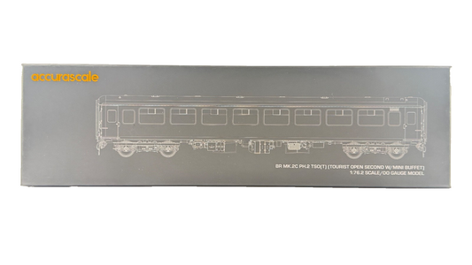 ACCURASCALE OO GAUGE - ACC2703 - BR MK2C TSO OPEN SECOND WEST COAST RAILWAYS