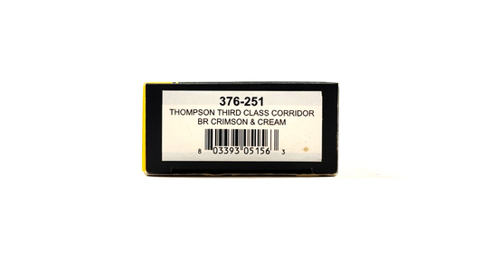 GRAHAM FARISH N GAUGE - 376-251 - THOMPSON THIRD CLASS CORRIDOR BR CRIMSON CREAM