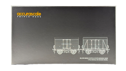 ACCURASCALE OO GAUGE - ACC2055 - SR TADPOLE MIXED BRITISH RAILWAYS BANANA VANS