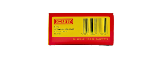 HORNBY OO GAUGE - R4992 - NETWORK RAIL MK2D STAFF COACH NO.9481 BOXED