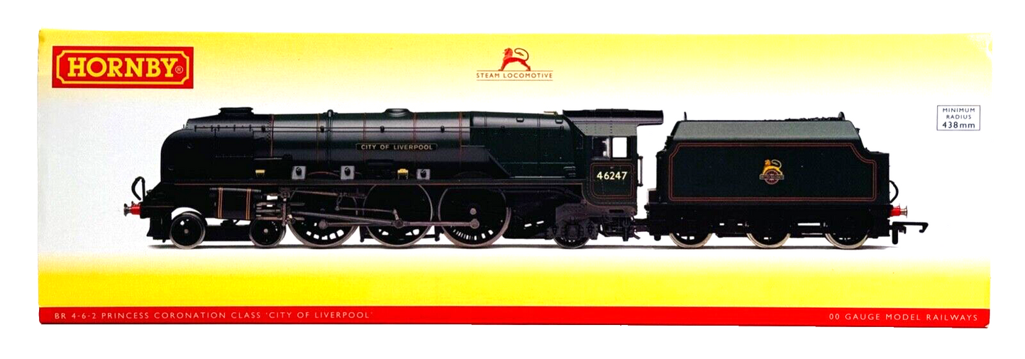 HORNBY 00 GAUGE - R3195 - BR 4-6-2 'CITY OF LIVERPOOL - DCC SOUND & SMOKE!